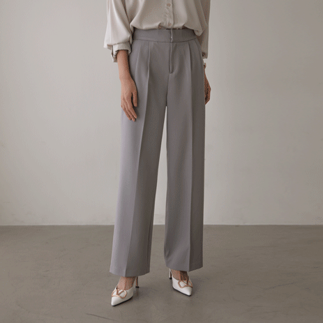 Ellipin 半寬長褲 P5188