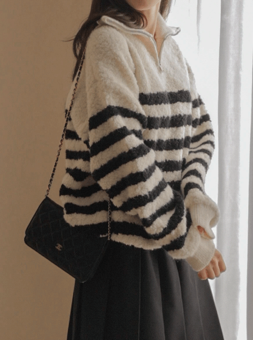 Sapiren 扣環半拉鍊 T11308