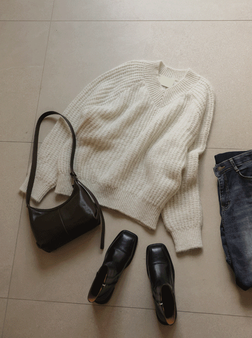 Bendar V領針織衫 K4144