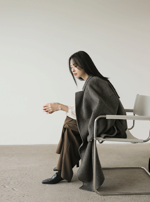 筆下手工羊毛大衣 Z363