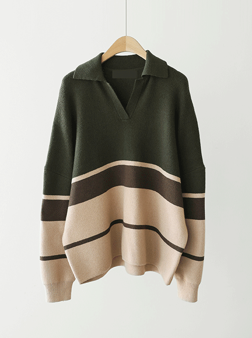 Telona V領子針織衫 K4202