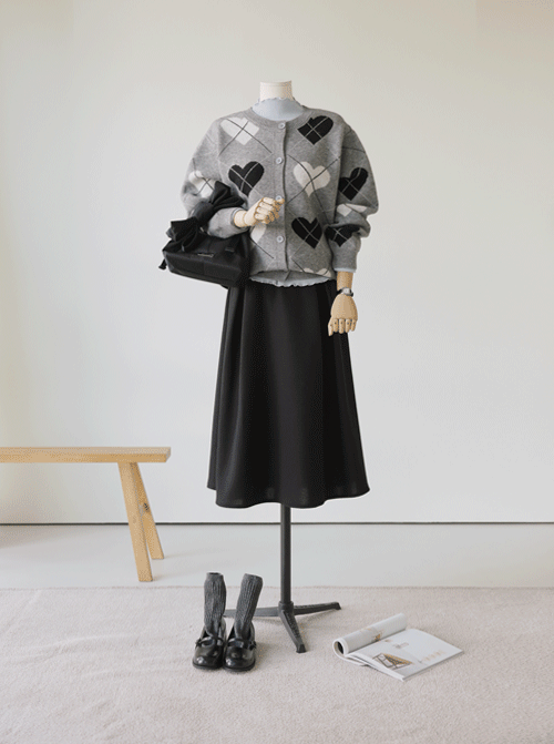 英國菱形格紋開襟衫 C2633