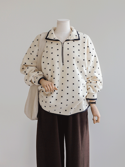 Jeruma 圓點抓絨 T11327