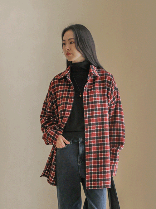 Madoe Gekja 羊毛襯衫 T11339