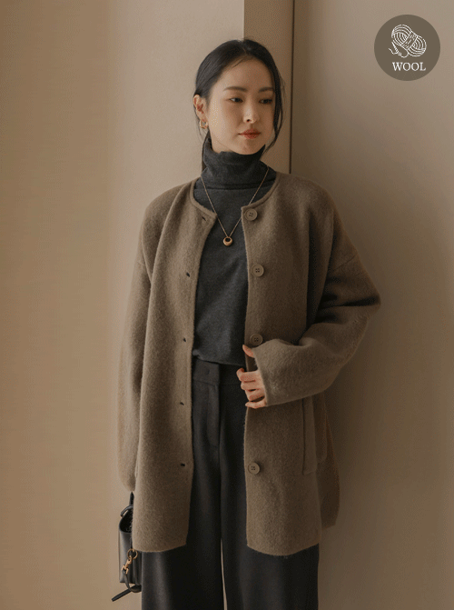 塔倫羊毛開襟衫 C2672