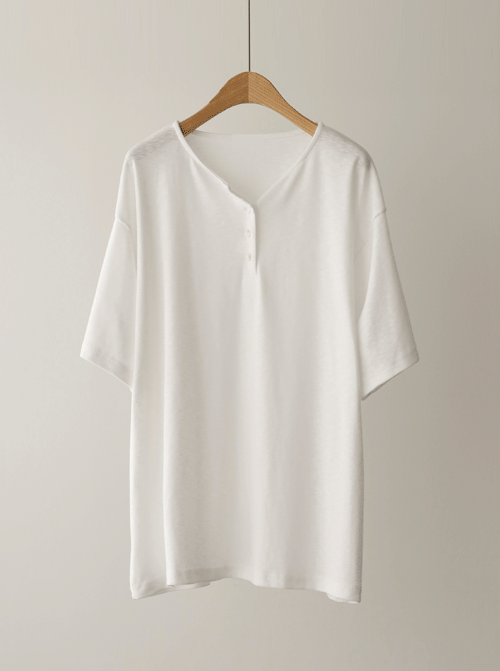 Garion 亨利領短袖 T 卹 T11571