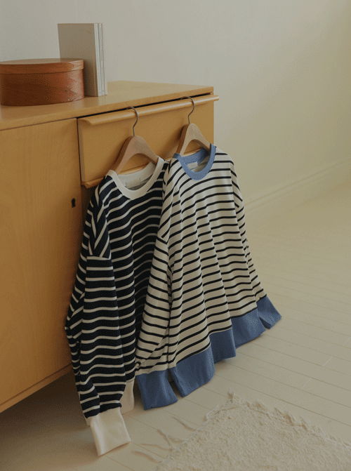 簡易條紋衛衣 Z463