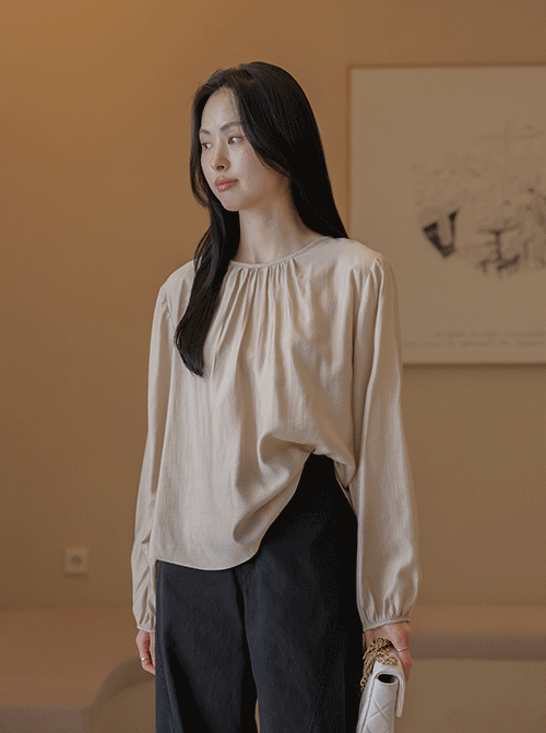 Novacell 褶皺女襯衫 T11784