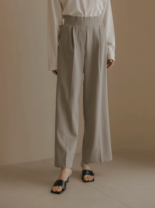 Ervan 寬鬆直筒長褲 P7358