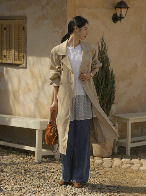 sekami 風衣呢子大衣 U6308