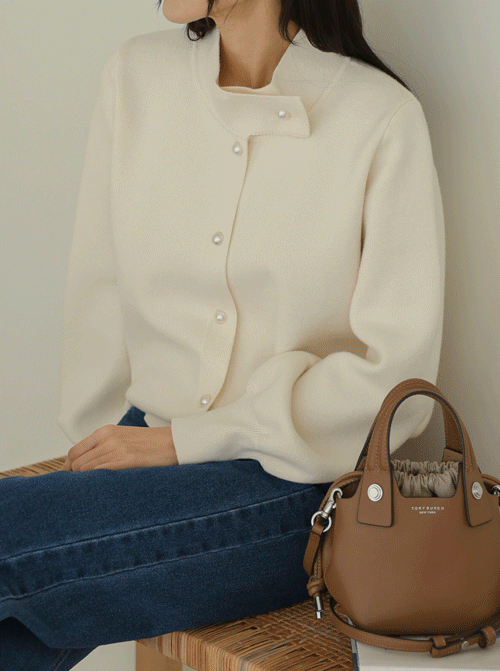 塞拉維爾珍珠紐扣開襟襯衫 C2697