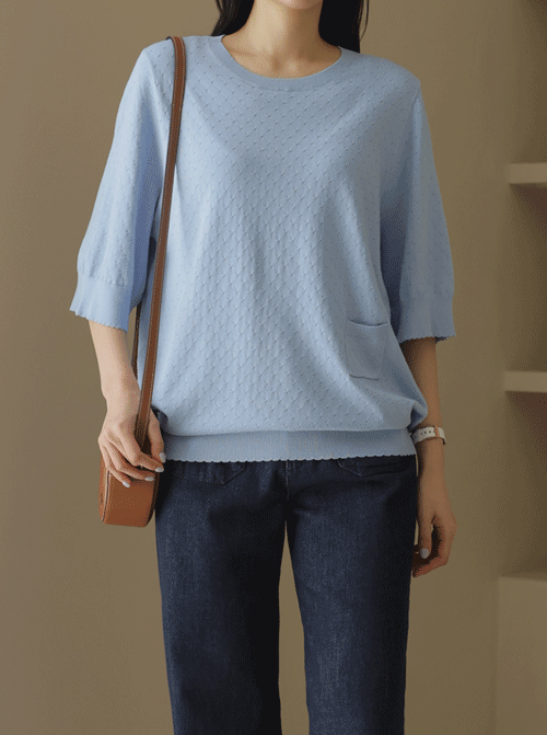 Theraon 短袖針織衫 K4298