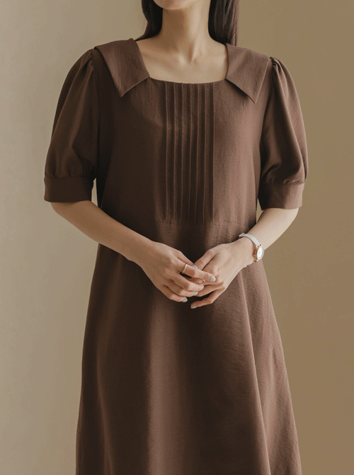 Clina 褶襉洋裝 D7950