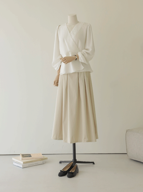 Gitecell 褶襉長裙 SK2869