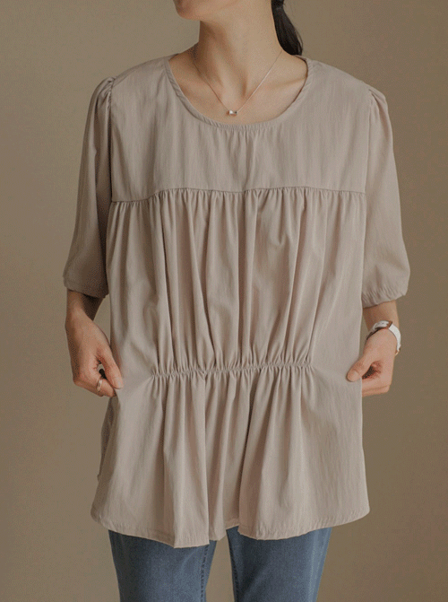 Photore Shirring 女襯衫 T11907