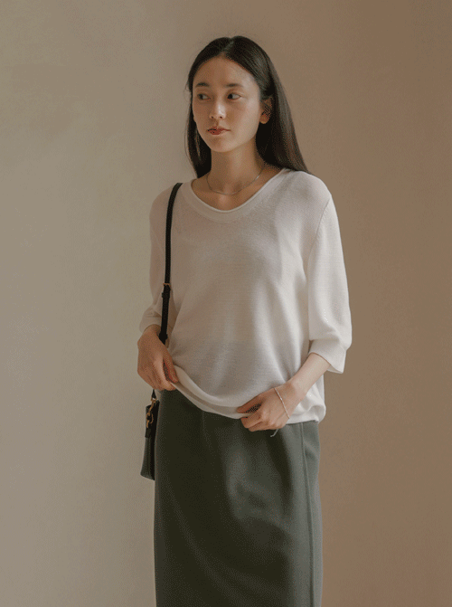 Rihoro Asafo 短袖針織衫 K4309