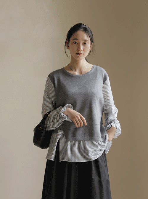 Sehora 針織撞色T卹 T11944