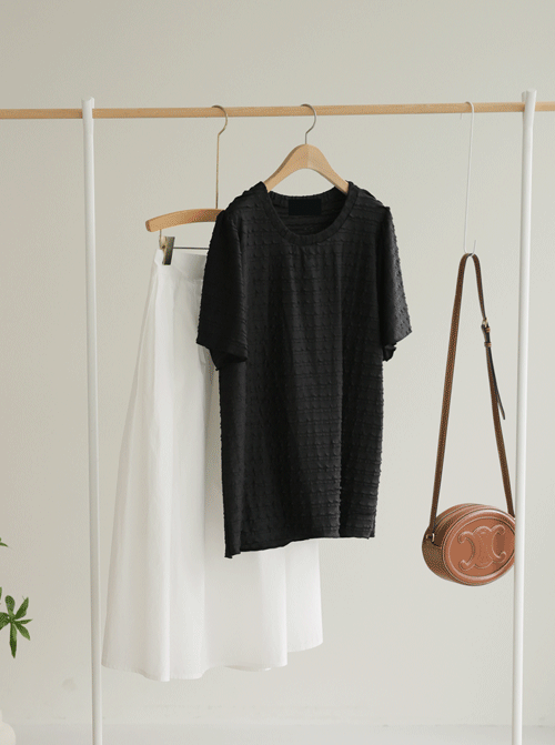 JOPION 褶皺短袖T卹 T11964