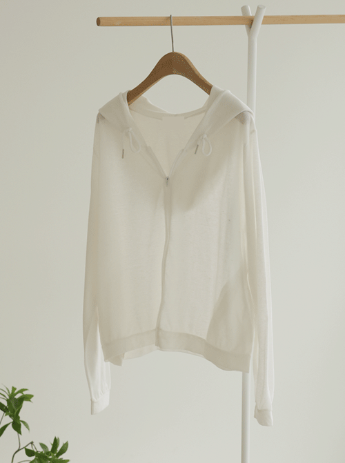 Zekomi 腰帶布帶帽拉鍊 U6326