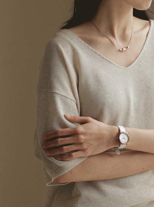 Rio 領口布針織衫 Z485