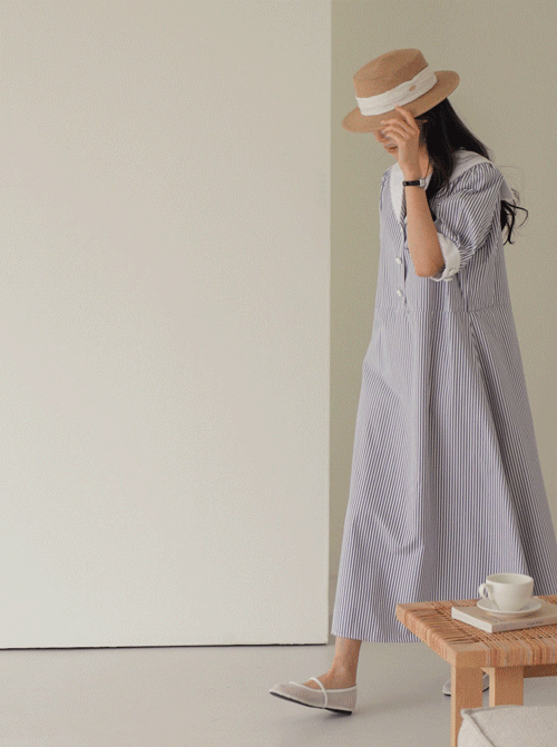 Pife 水手雙人裙 D7982