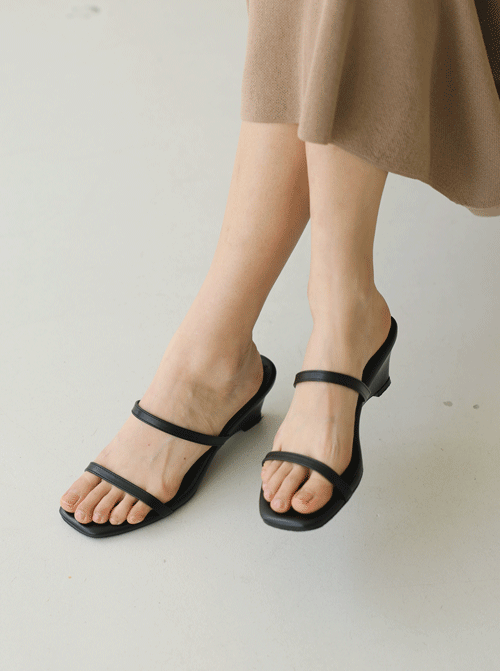 鉚釘皮革條/帶鞋跟 S1699