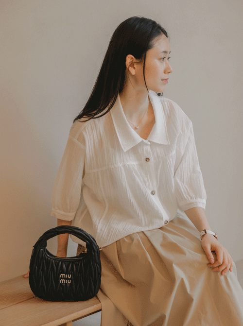 Toheri Shirring 女士襯衫 T12037