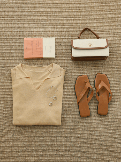 Verore 亞麻短袖針織 K4320