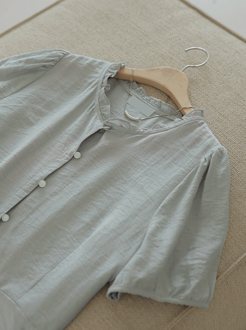 Bozena 荷葉邊領女襯衫 T12340
