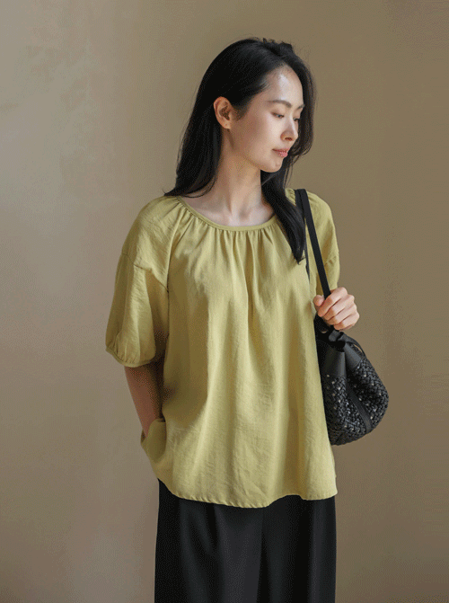 Niheon Shirring 女士襯衫 T12386