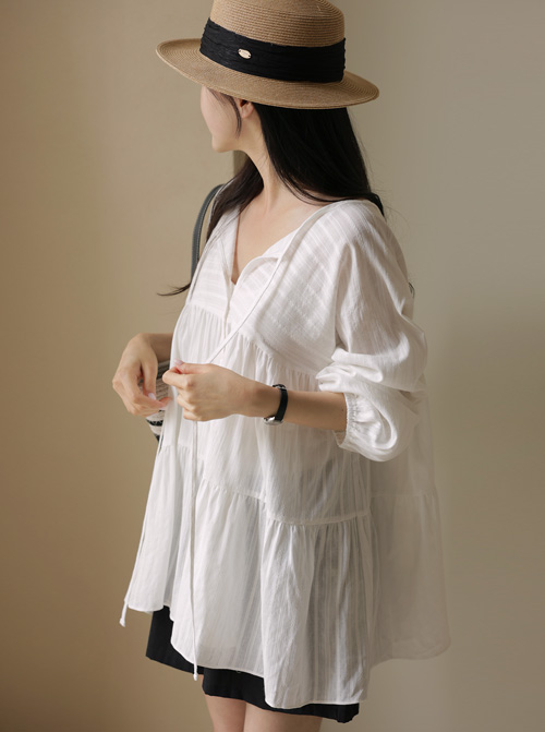 Nihassel Shirring 女士襯衫 T12485