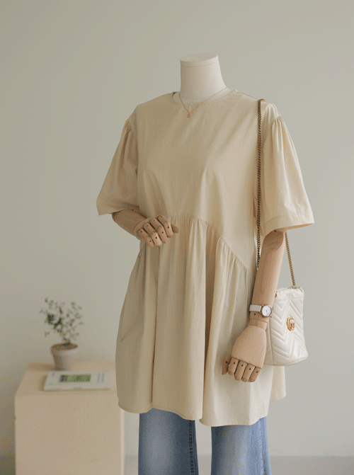 Hatemi Shirring 女士襯衫 T12506