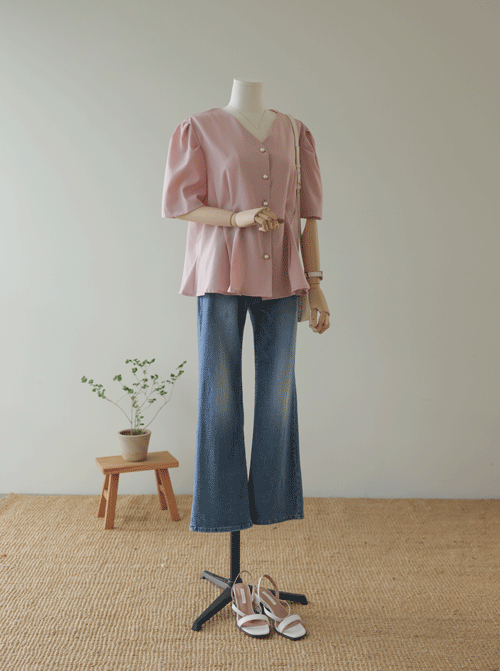 Rapisselle 褶襉女襯衫 T12619