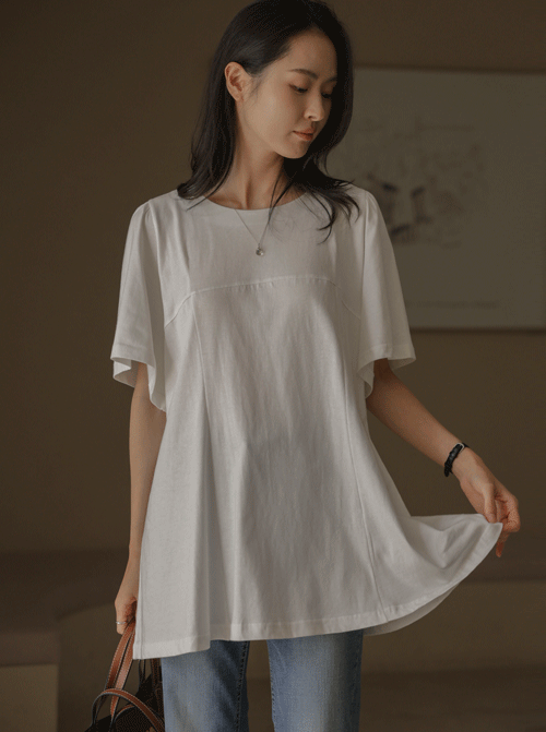 Lunas 運河群襯衫/喇叭裙短袖T T12727