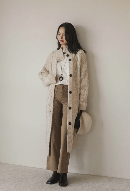 Samire 長袖羊毛開襟衫 C2789
